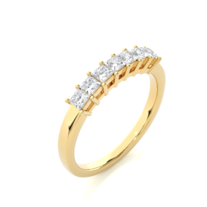 Enduring Spark Princess-Cut Wedding Band