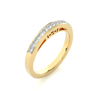 Infinite Allure Princess-Cut Wedding Band