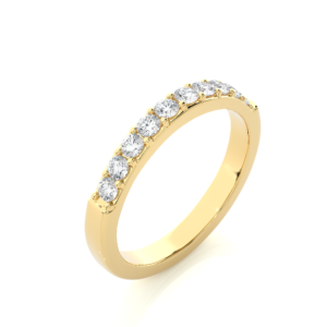Ten Stone Diamond Wedding Band