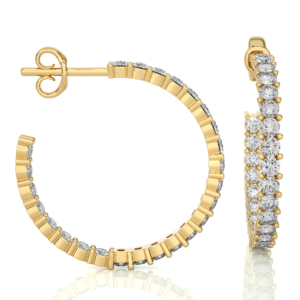 Diamond Hoop Earrings (0.92 CTW)