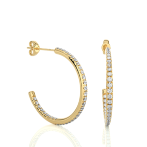 Diamond Hoop Earrings (0.38 CTW)
