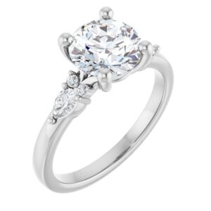 Accented Engagement Ring