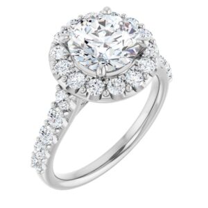 Halo-Style Engagement Ring