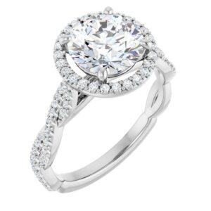 Halo-Style Engagement Ring